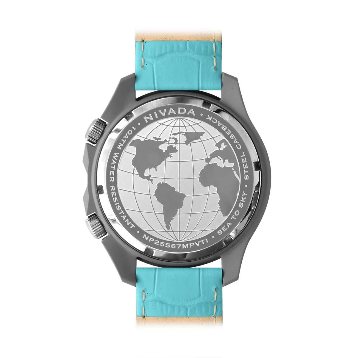 Sea To Sky Cerámica GMT Azul Turquesa - Reloj Nivada Swiss