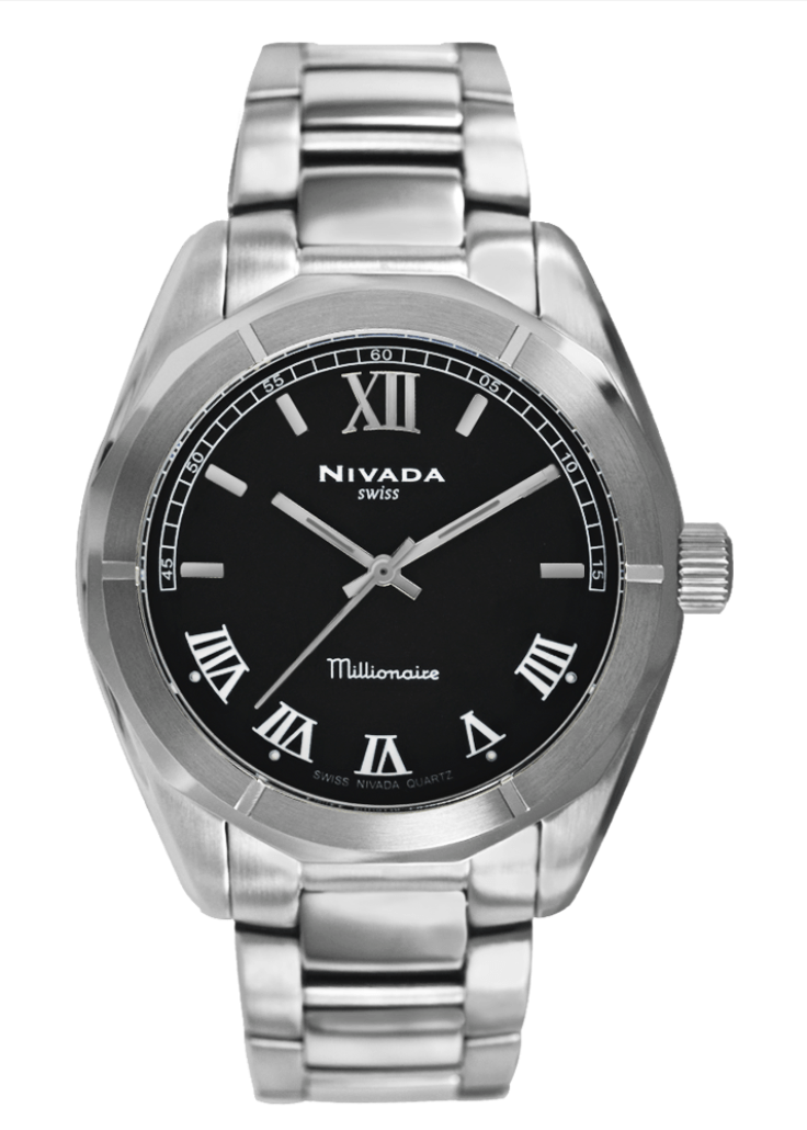Millionaire Man Platinum Black - Reloj Nivada Swiss