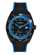 MOONMASTER CAB PVD/CAUCHO NEGRO ARABIGO AZUL - Reloj Nivada Swiss