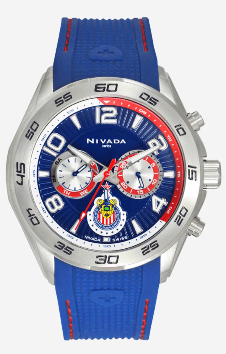 Soccer Fan Guadalajara Platinum Blue - Reloj Nivada Swiss